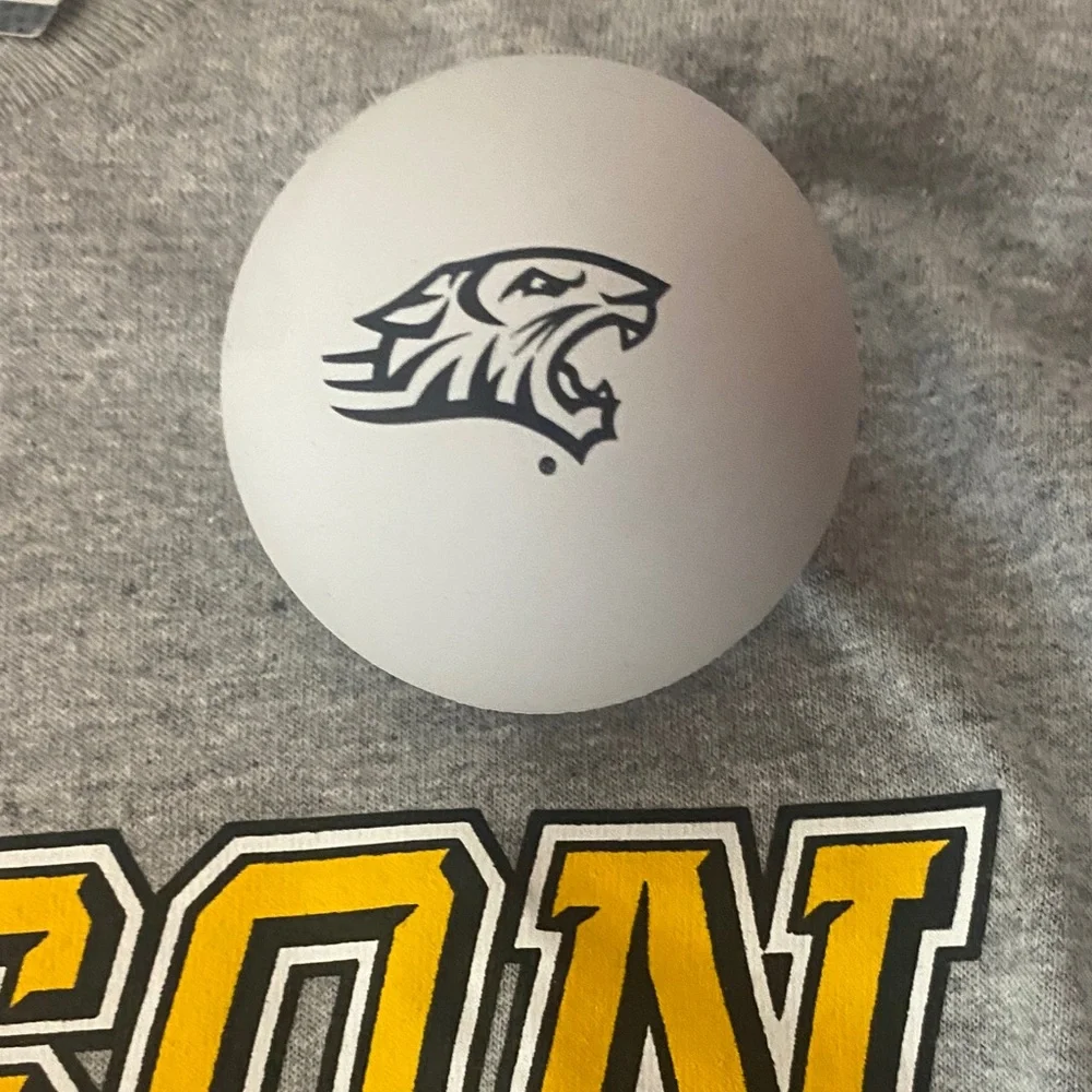 NWT Towson University S Gray Long Sleeve Lacrosse Tee w/ Lacrosse game day ball - Picture 5 of 7